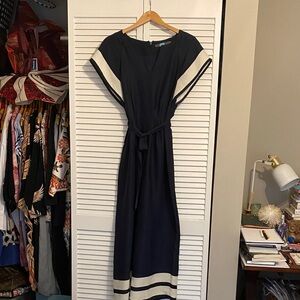 Eva Franco Navy Sailor Jumpsuit
